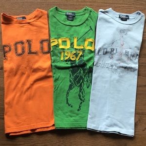 Ralph Lauren Boys Short Sleeve Graphic Tees Lot